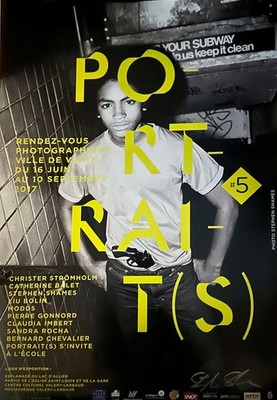 Stephen Shames - Vichy, France - Portraits photo exhibit poster 2017 SIGNED
