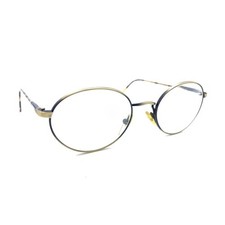 Byblos Vintage BY522 3021 Satin Gold Oval Eyeglasses Frames 50-20 140 Italy