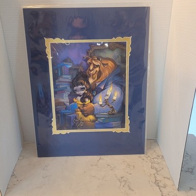 2025 Disney Parks Jasmine Becket Griffith Beauty & The Beast Deluxe Print 14x18 