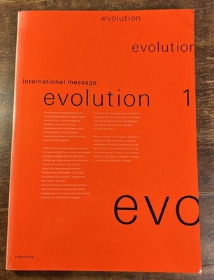 Evolution 1 International Message Roubundo 1990 Typography Graphics Softcover