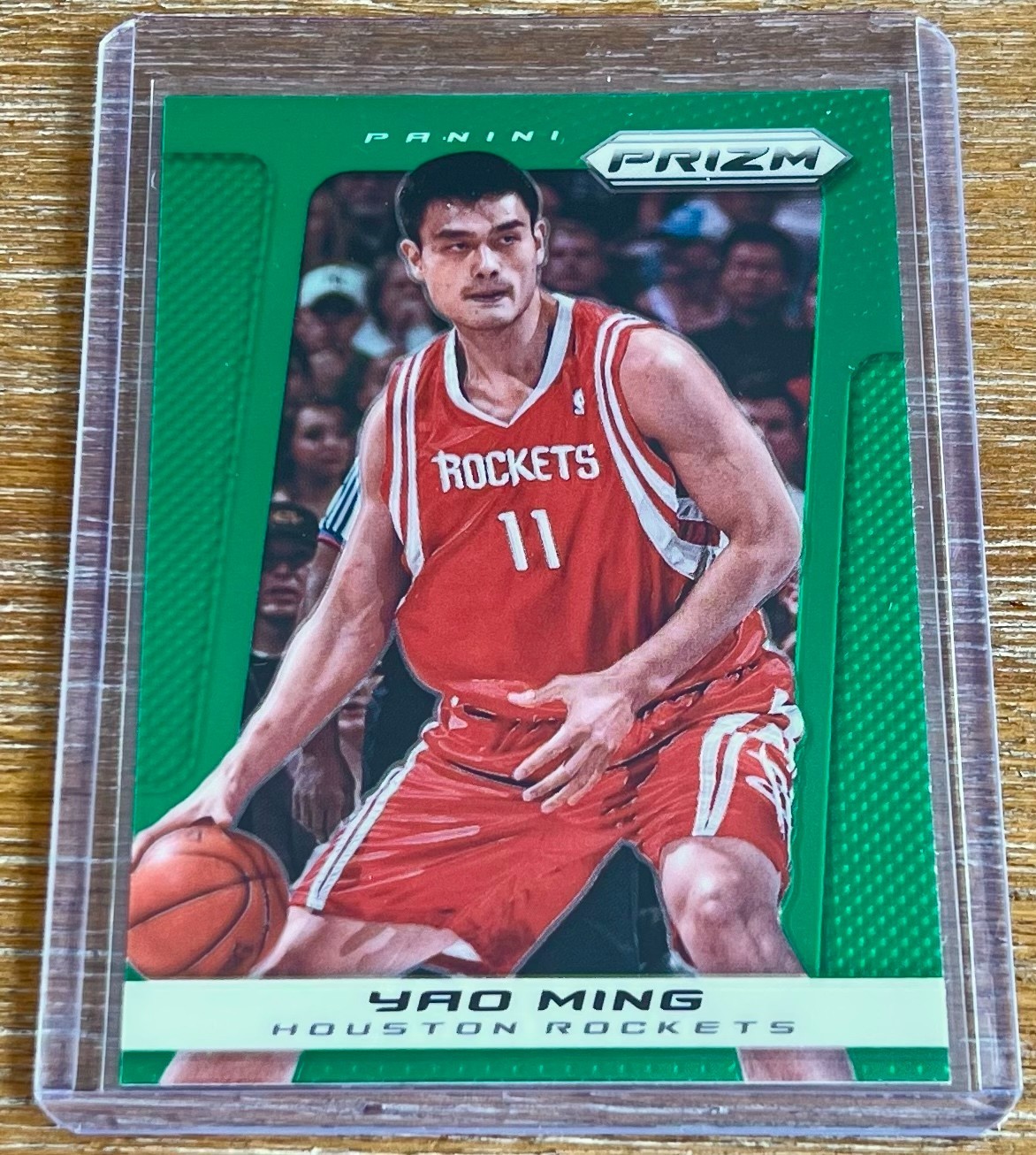 YAO MING 13-14 Panini Prizm RETAIL GREEN PRIZM PARALLEL ! HOUSTON ROCKETS !