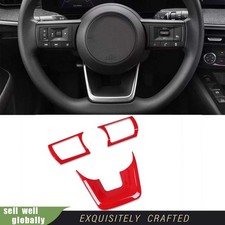 Fit for Nissan New Kicks 2025 Wheel Steering Trim Panel Cover Trim Red ABS