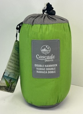 Cascade Oasis 2-Person Travel Double Hammock Green - New w/ Tags