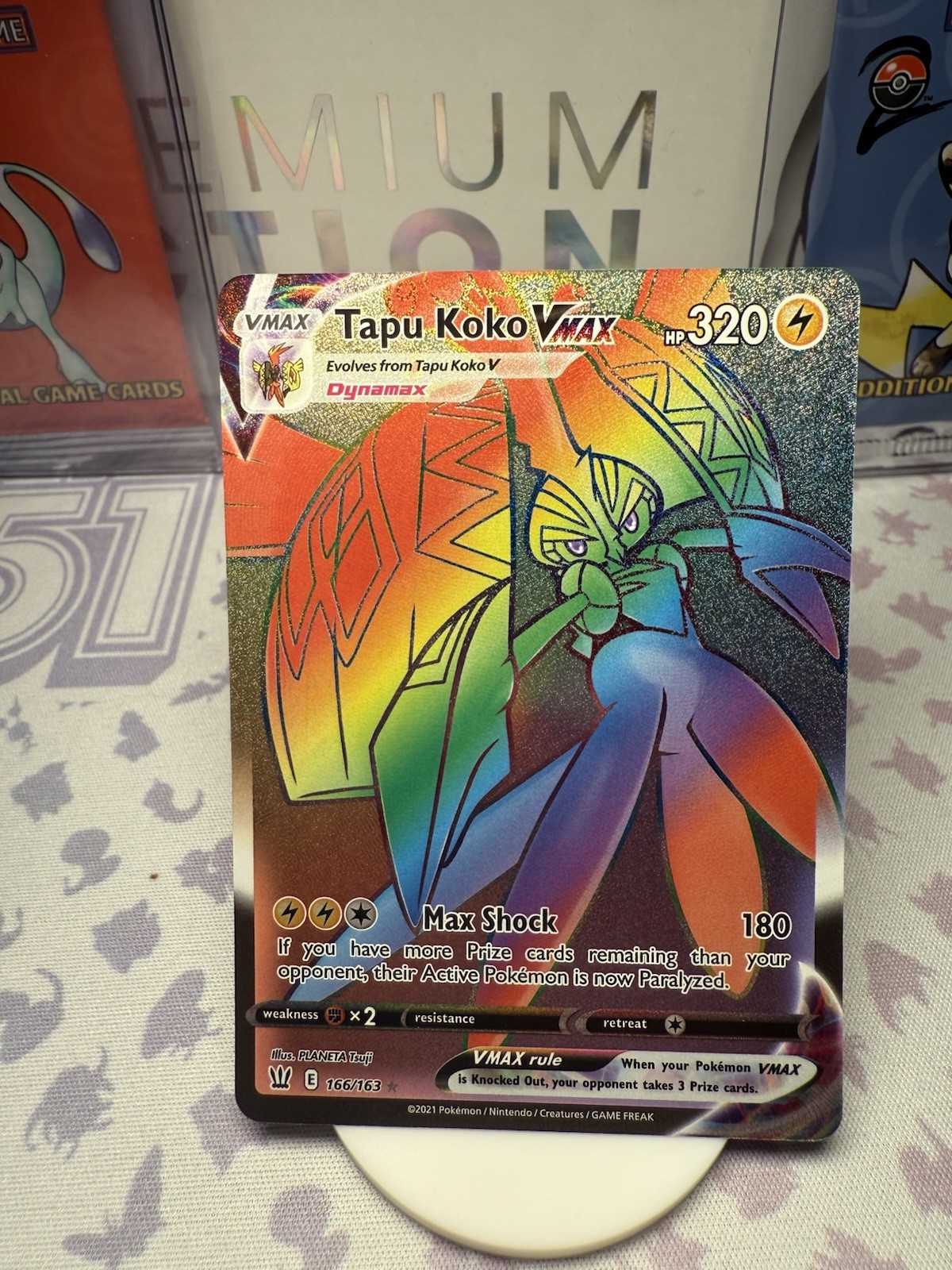 Tapu Koko VMAX (Secret) 166/163 Swsh05: Battle Styles Holo