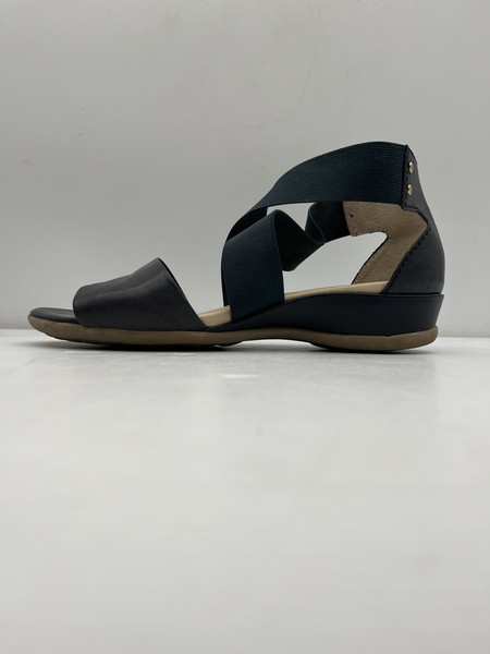 Womens Shoe Charity Wide Step Women’s Sandal US 7 Wide Blue Leather Comfort