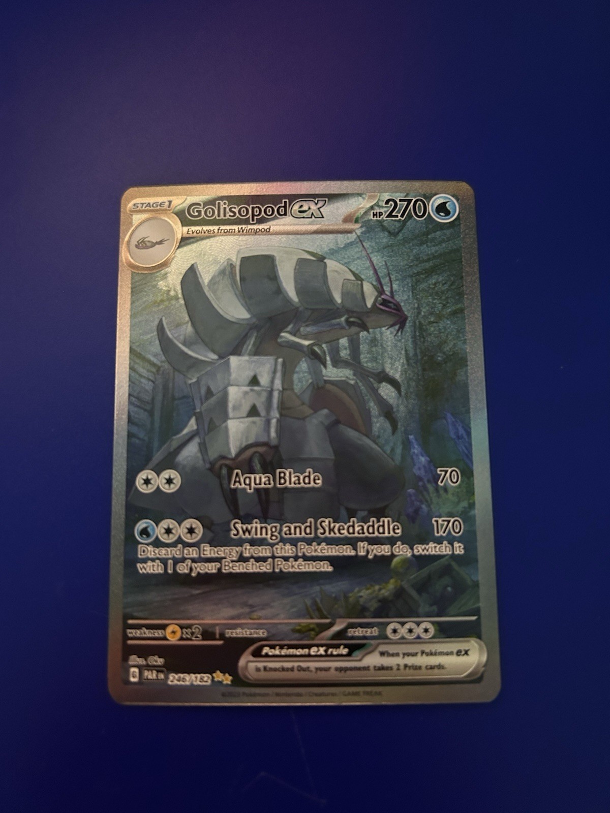 Pokémon TCG Golisopod EX Paradox Rift 246/182 Special Illustration Rare Card