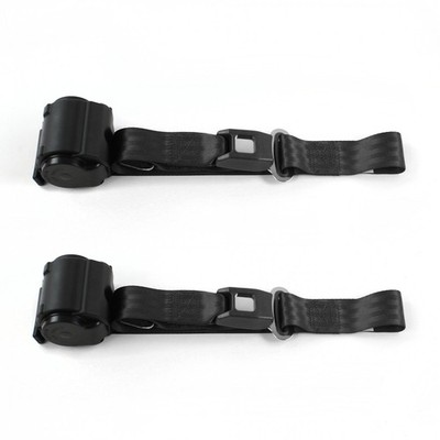 Ford Thunderbird 1967 -1976 Standard 2pt BK Retract Bucket Seat Belt Kit-2 Belts