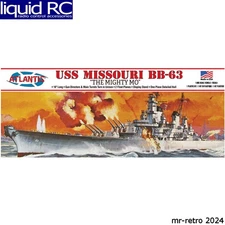 Atlantis Models M3000 1/665 USS Missouri BB-63 The Mighty Mo 16 inch