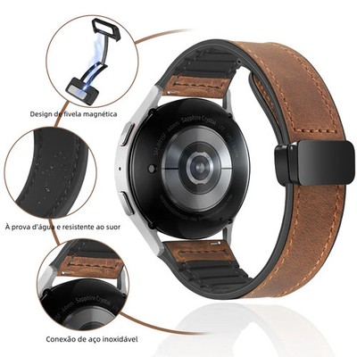 20mm Leather Silicone Watch Strap Bracelet Quick Release 22mm Wristband DIY