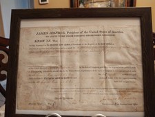 President JAMES MONROE SIGNATURE