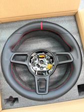 For Manual Porsche Red Stitching Steering Wheel 991.2 911 997 718 Caymanboxster