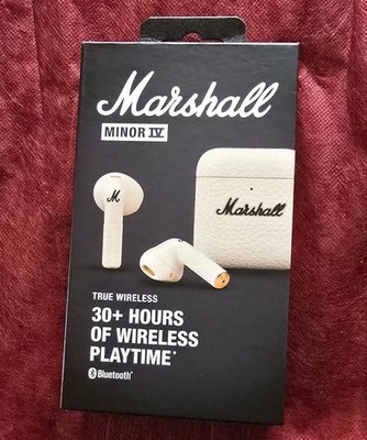 Marshall Minor 4 Cream Bluetooth Earphones / Express / Genuine