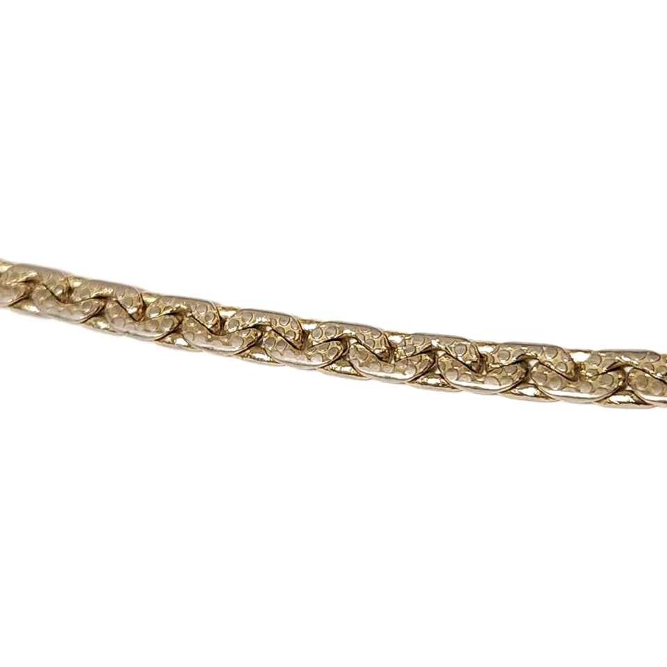 19g Heavy Real 14K Gold Plated Serpentine Chain 20" Necklace STAMPED 14K - Image 2 of 4