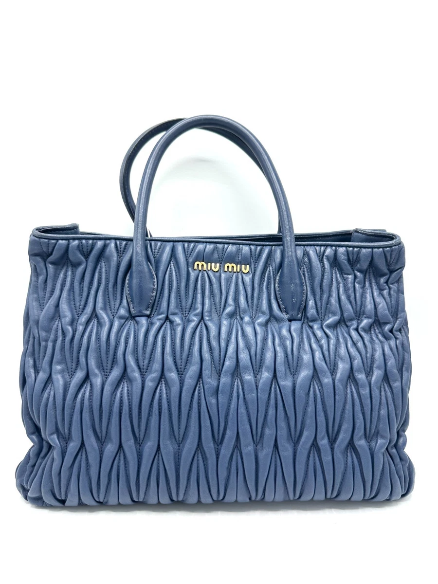 Blue Miu Miu Tote Bags & Handbags for Women for sale | eBay
