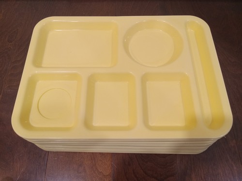 Lot of 15 SiLite 614 School Cafeteria Lunch Picnic Trays Vintage Chicago - Picture 2 of 4