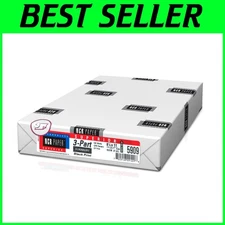 Carbonless Copy Paper, 500 Sheets, 8.5x11, 3-Part
