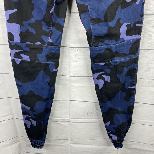 Phat Farm Stretch Size XL 18 Boys Kids Blue Camo Jogger Moto Pants - Picture 8 of 11