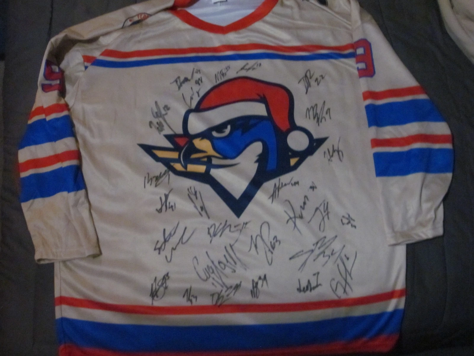 2025-2026 SPRINGFIELD THUNDERBIRDS TEAM SIGNED SGA JERSEY-26 GRAPHS-LUCIC-PECA