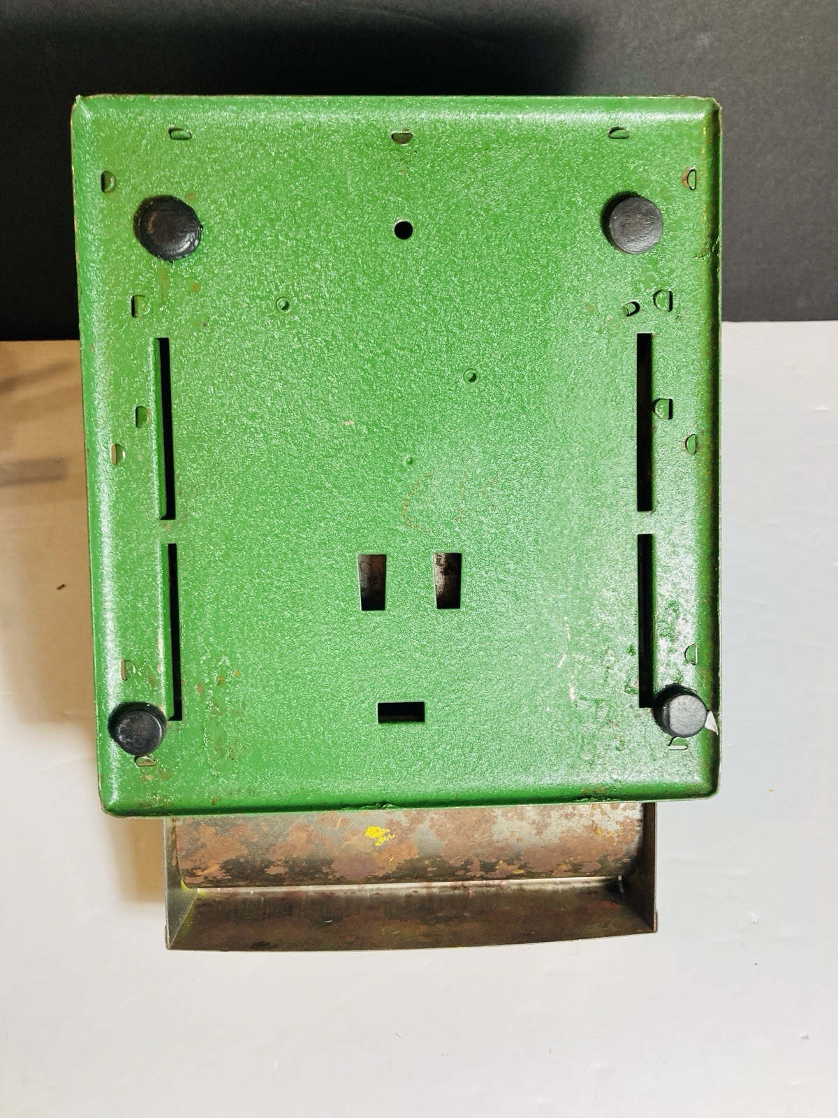 как выглядит VTG Metal Tom Thumb Cash Register Toy Green Western Stamping Co. 50 s Works фото
