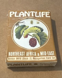 Plant ID Cards Plantlife Recognition Card Deck NE Africa Mid-East 1972