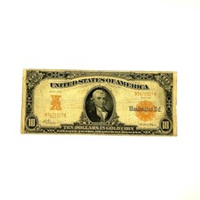 Series of 1907 $10 Gold Certificate Large Size FR #1168 Fine+ Condition