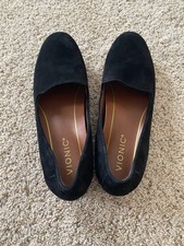 Vionic Willa Slip-On Loafers, Leather/Suede Flats   Size 6.5 Comfort Ortho Shoes
