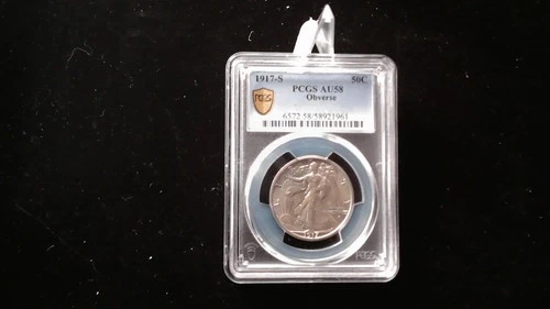 Photo of a 1917-S Walking Liberty Half Dollar from an eBay listing that sold on Jul 23, 2026