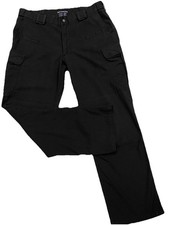 5.11 Tactical Stryke Cargo Pants Mens Size 34x32 Black Workwear Ripstop 74369