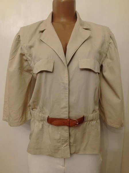 Women Luisa Spagnoli Sweater Beige Cotton 38 / M /