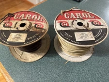 VTG TWO SPOOLS CAROL CABLE CO. #00461 #16 TFF STRANDED WIRE