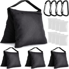 Aimosen 4 Packs Sandbags Weight Bags for Light Stand Photography 4PCS, Black
