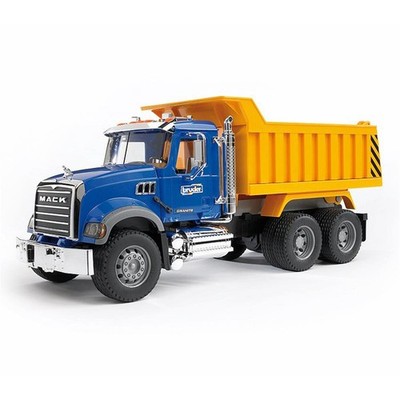 Bruder MACK Granite LKW mit Kippmulde Kipplaster Baustelle Fahrzeug Auto Kinder
