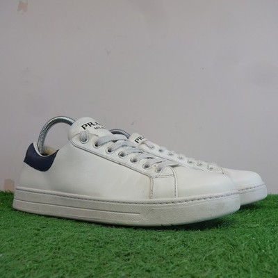 Prada Schuhe Größe 5 Leder Turnschuhe Leder Walking Sport Plimsoles Kalbsleder