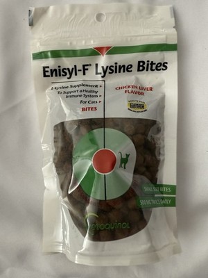 Enisyl-F Lysine Bites L-Lysine Chews Cats Best By 10/2025