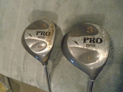 PRE~LOVED DONNAY PRO ONE 3 & 5 WOODS ~ STAHLSCHAFT ~ RECHTSHÄNDER ~ LAGERRÄUMUNG