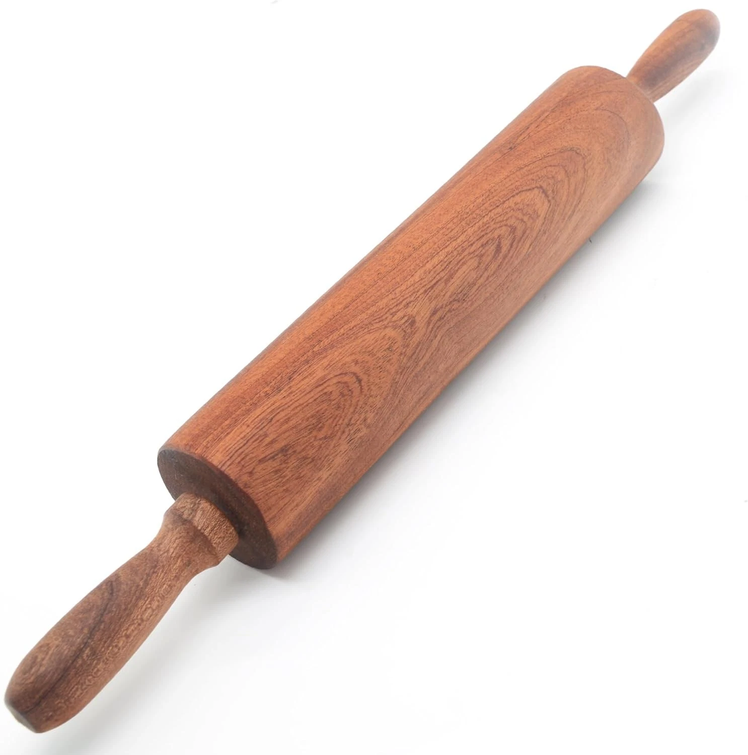 Wooden rolling pin classic sapele large 17.3"