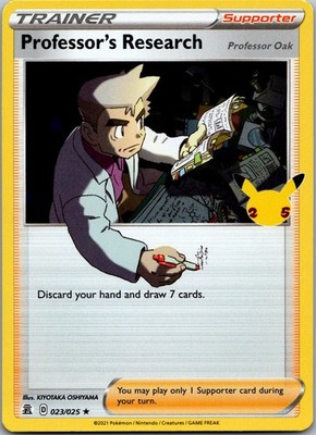 Professor's Research Holo Holo Rare  C-3 Celebrations 023/025 NM