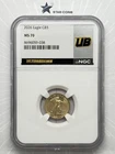 2026 Gold Eagle G$5 NGC MS70 UltraBreaks Silver Label 1/10oz Gold