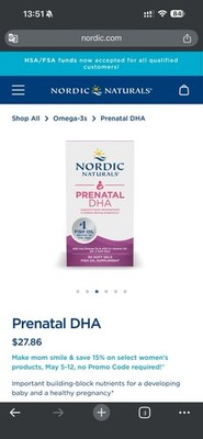Prenatal DHA, 90 Soft Gels