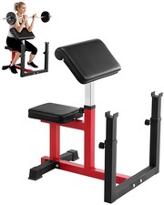 VEVOR Preacher Curl Bench Adjustable Home Gym...