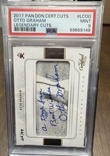 2017 Panini Certified Cuts - Legendary Cuts Otto Graham #LC-OG /99 (AU)