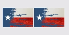 Texas Flag Distressed Decal State Lone Star Sticker Cowboy Graphic 2 Decals