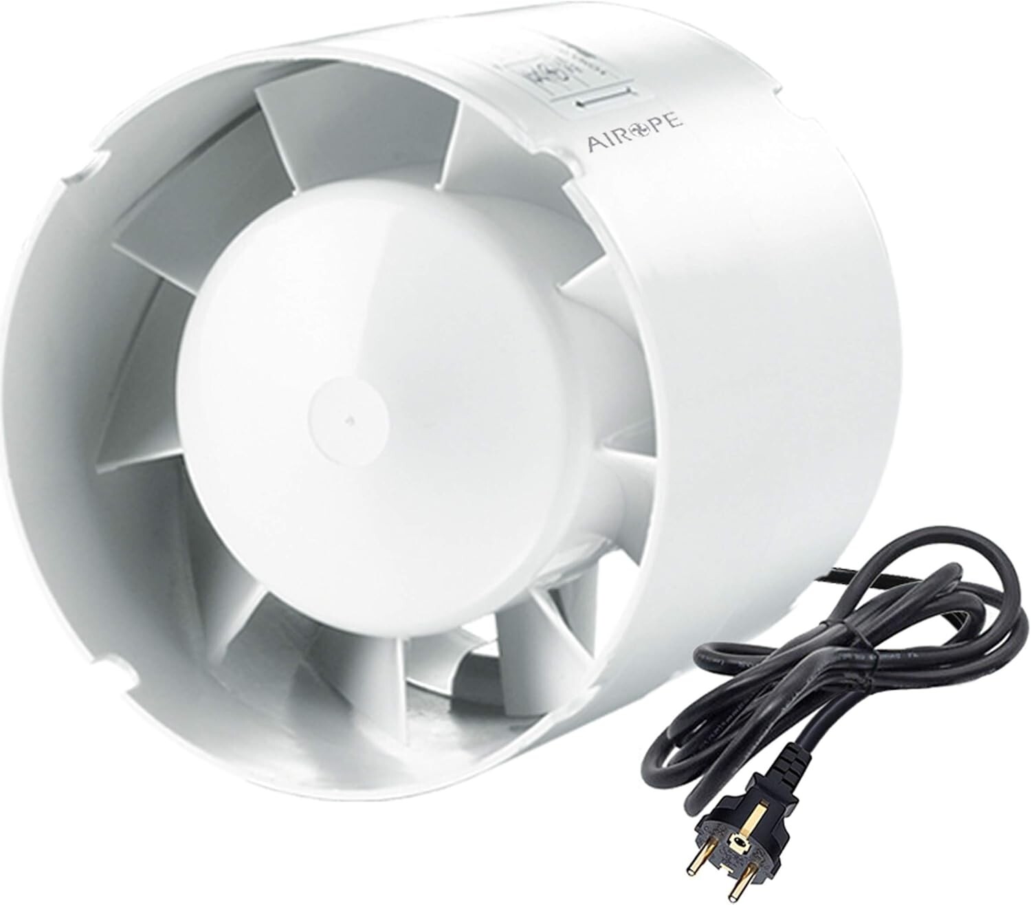 Extracteur d'air silencieux 100 mm conduit en ligne ventilation 14 W