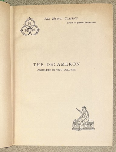 The Decameron by Giovanni Boccaccio - Complete 1950 HC w/ J. M. Rigg Translation - Picture 5 of 16