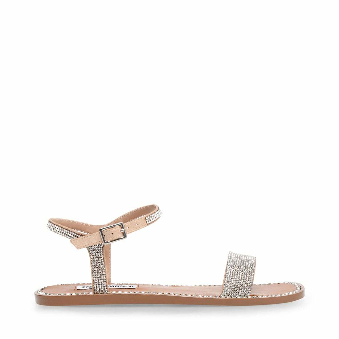 nickel rhinestone sandals