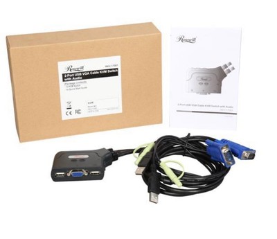 Rosewill 2-port USB VGA KVM Switch With Audio