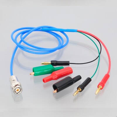 TRB 2-Lug Triax HI & Guard & Ground Shield Crimp to Gold Plated 4mm Banana Cable