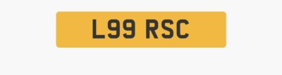Private Number Plate  L99 RSC retention Document
