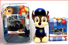 5 Piece- Paw Patrol PREPPY Pup Comforter  Sheet Set  Plush Chase Figure - TWIN