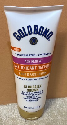 GOLD BOND Age Renew Antioxidant Body & Face Lotion 8 Oz Anti Aging Corrector NEW